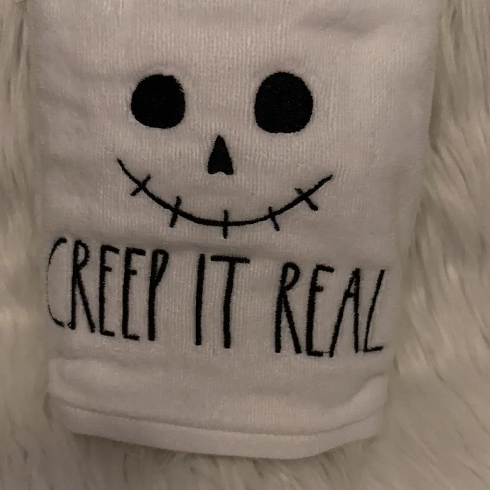 Rae Dunn‎ Creep It Reel Set of 2 Hand Towels Halloween